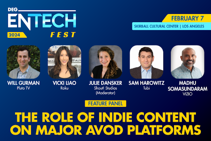 Panels on Indie Content and AVOD, Digital Supply Chain Slated for Feb. 7 EnTech Fest